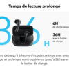 Écouteurs sans fils Anker K20i, 36h D'autonomie, Charge Rapide, Avec 2 Micros ENC, Bluetooth 5.3