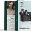 Microphone à affichage numérique 2 en 1, connecteur de type C, Noir Green Lion