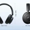 Casque Adaptatif À Suppression Active Du Bruit,Audio Sans Fil, Bluetooth 5.3 Anker Soundcore Space Q45
