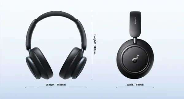 Casque Adaptatif À Suppression Active Du Bruit,Audio Sans Fil, Bluetooth 5.3 Anker Soundcore Space Q45