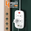 Multiprise 4 Prise Avec 4 Entrées USB 5V 3.1A 2500W 2m LDNIO SC4407