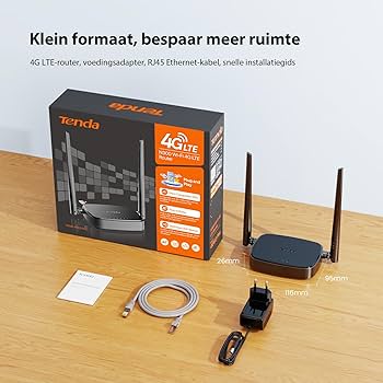Modem 4g Lte Tenda 4G03 Pro, 2antenne, 2 Entre Rj45, 300mbps