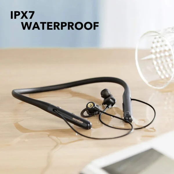 Ecouteurs Tour De Cou Sans Fil, Autonomie De 22h,Résistant À L'eau, Soundcore By Anker Life U2i