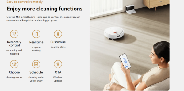 Aspirateur laveur - 5000pa- 80 minutes d'autonomie - LDS - XIAOMI S20