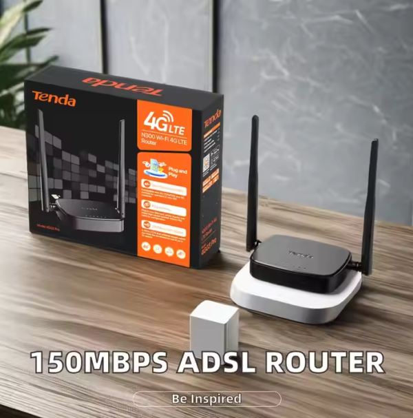 Modem 4g Lte Tenda 4G03 Pro, 2antenne, 2 Entre Rj45, 300mbps