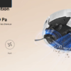 Robot Aspirateur Laveur Intelligent WiFi,Autonomie 110 Min,Contrôl Par Application XIAOMI E5