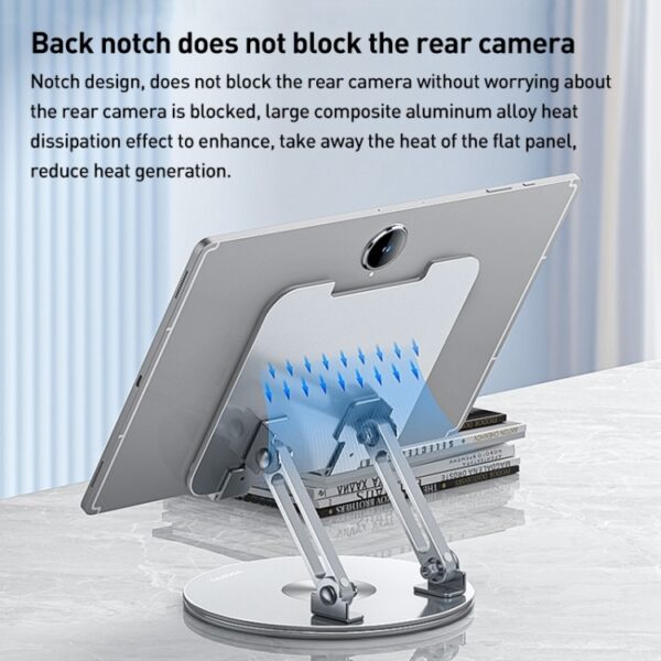 Support de bureau pliable rotatif à 360 degrés pour tablette Yesido C293