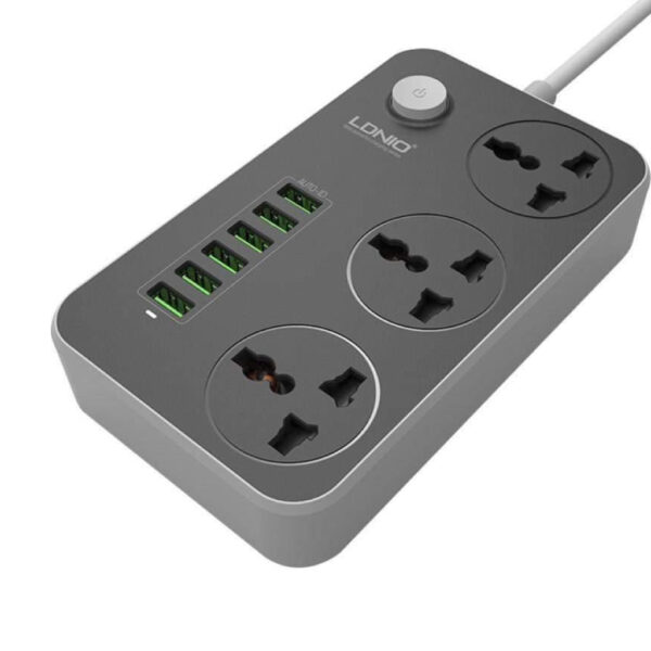 Multiprise 6 Entrées USB 5V 3.4A 2500 W 2m LDNIO SC3604