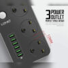 Multiprise 6 Entrées USB 5V 3.4A 2500 W 2m LDNIO SC3604