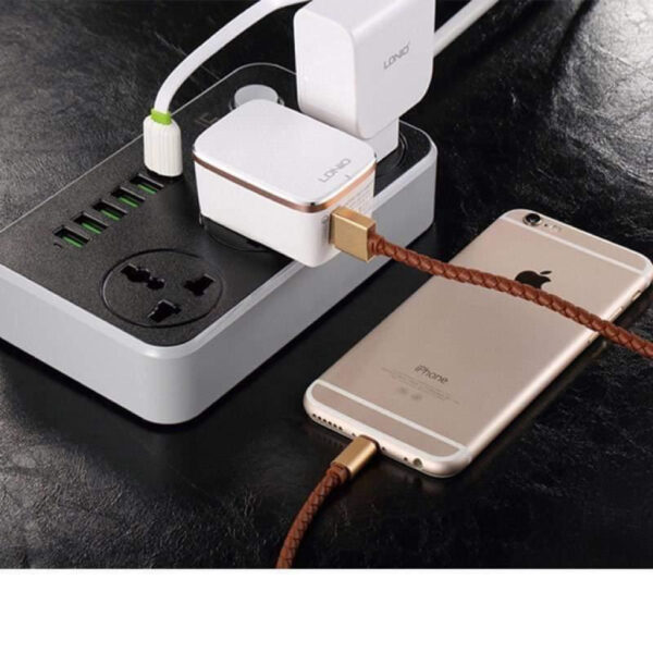 Multiprise 6 Entrées USB 5V 3.4A 2500 W 2m LDNIO SC3604