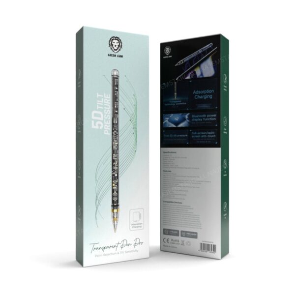 Stylo Transparent Lion Vert Pro - Transparent