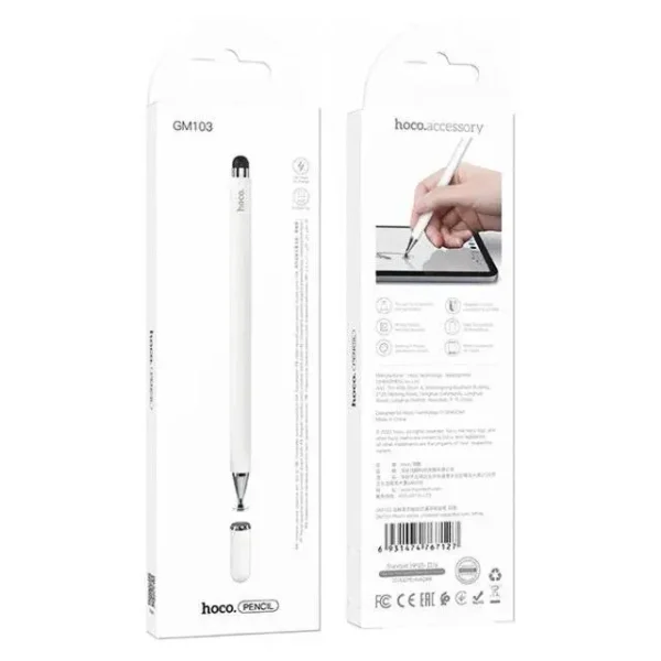 Stylo Capacitif Universel HOCO GM103, Tablette, Stylet D'ordinateur, Dessin Tactile