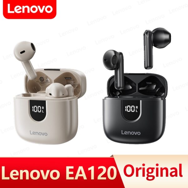 Écouteurs Sans Fil Bluetooth 5.4, Longue Portée EA120 True Lenovo