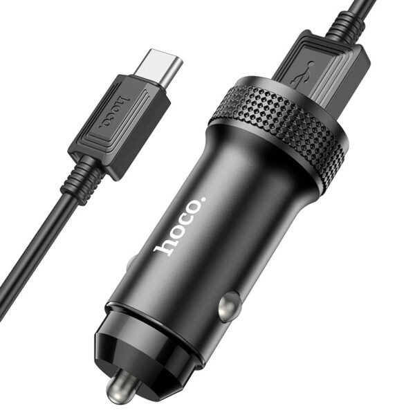 Chargeur De Voiture Double Port USB-A vers Micro-USB Hoco Z49