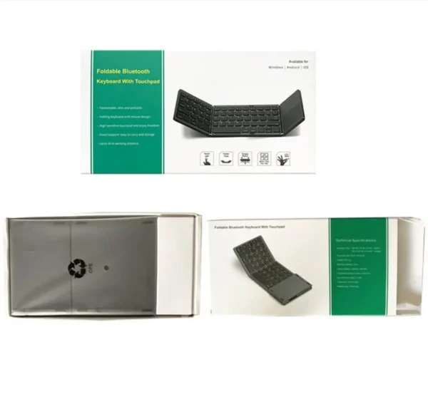 Clavier Portable, Sans Fil, Bluetooth pliable B033