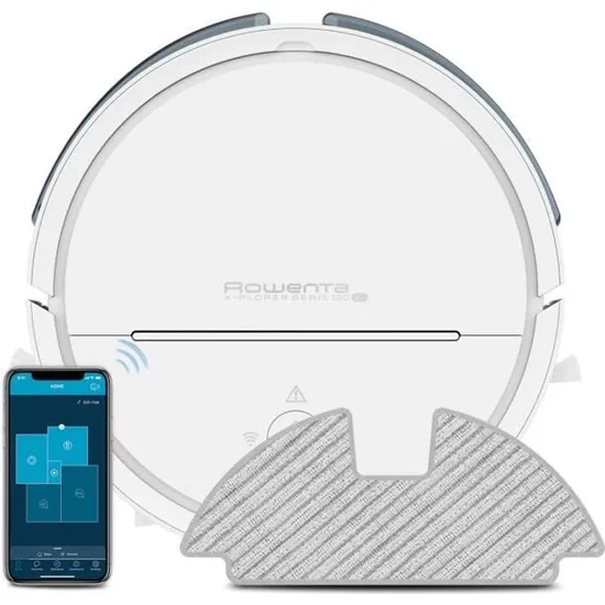 Robot Aspirateur Laveur 2700 Pa Autonomie 120 Nav8.0 Rowenta X-Plorer Serie 120 AI RR7875