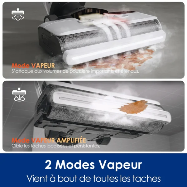 Nettoyeur De Sols Sans-Fil,Balai Vapeur,Auto-Nettoyage, Autopropulsion, Tineco Floor One S7 Steam Plus