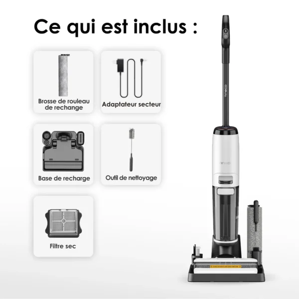 Nettoyeur De Sols Sans-Fil,Balai Vapeur,Auto-Nettoyage, Autopropulsion, Tineco Floor One S7 Steam Plus