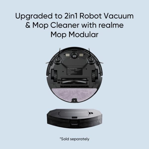 Robot Aspirateur Laveur Autonomie 2h30 Realme Techlife RMH2101