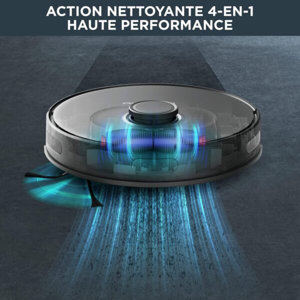 Aspirateur Robot Laveur Vidage Automatique, Nettoyage 4-En-1, Rowenta X-Plorer Serie 75 S+ RR8585WH