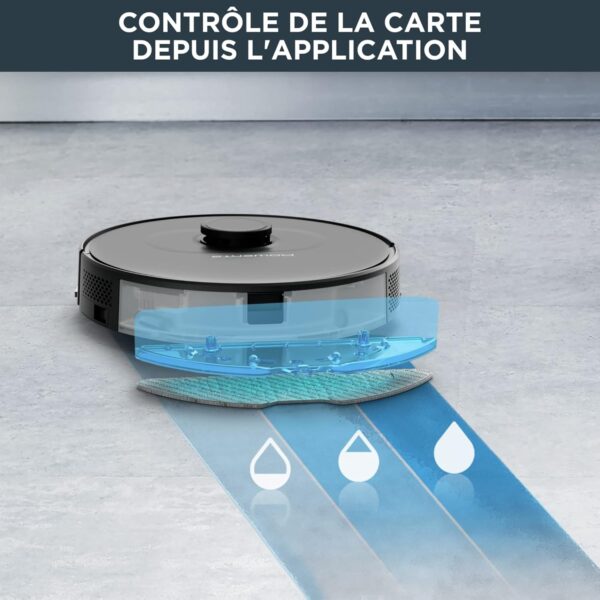 Aspirateur Robot Laveur Vidage Automatique, Nettoyage 4-En-1, Rowenta X-Plorer Serie 75 S+ RR8585WH