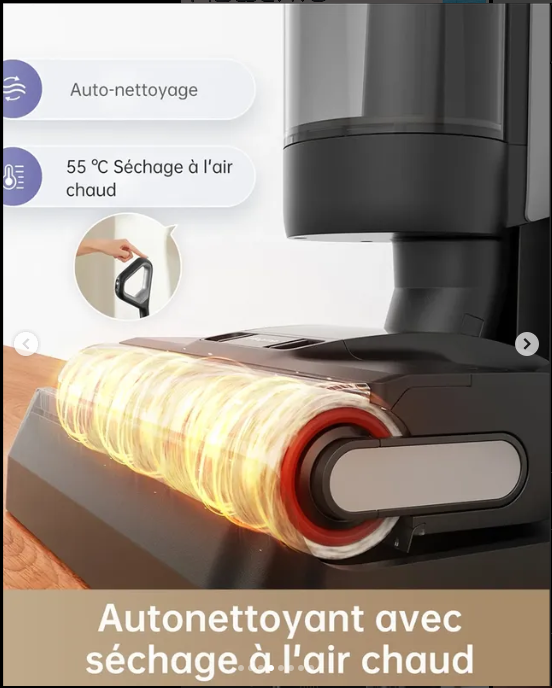 DREAME H12 Pro Aspirateur Eau Et Poussière Intelligent Sec Et Humid,900ml,Autonomie 35Min,ÉcranLED