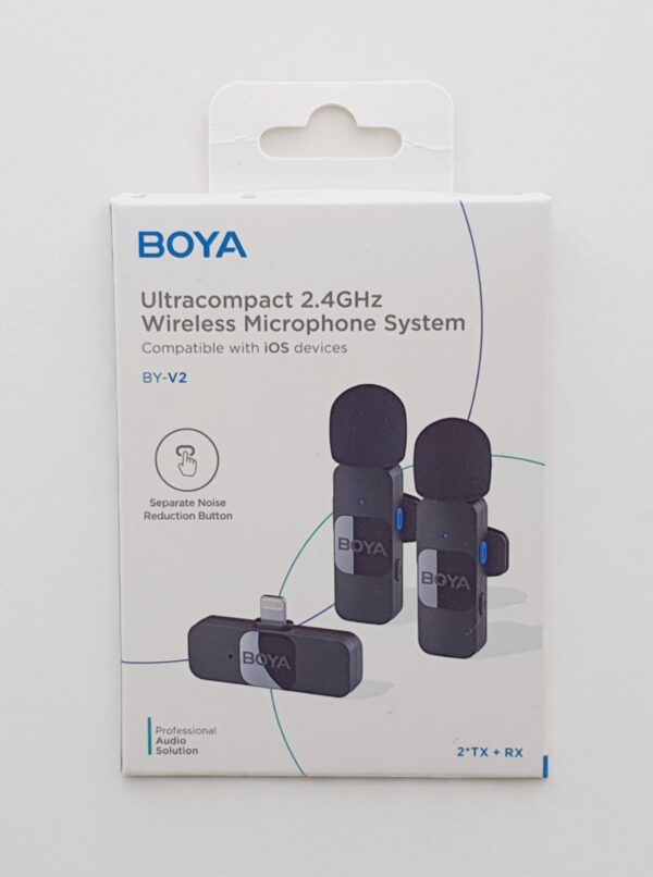 Microphone Sans Fil Ultracompact 2,4 GHz Portée De 50m BOYA BY-V2