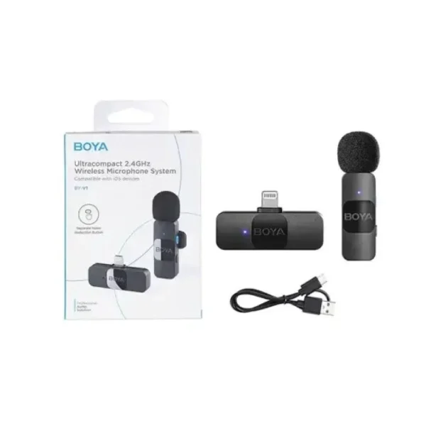 Microphone Sans Fil Ultracompact 2,4 GHz Portée De 50m BOYA BY-V2